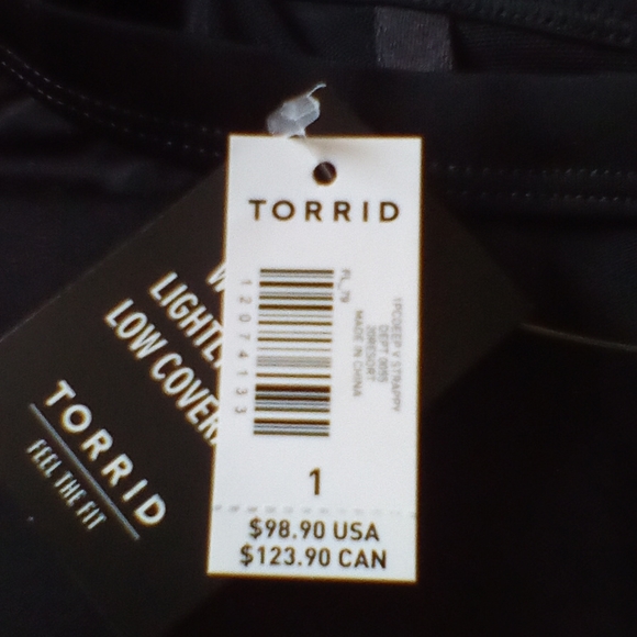 New black Lattice one piece swimsuit - Picture 4 of 4